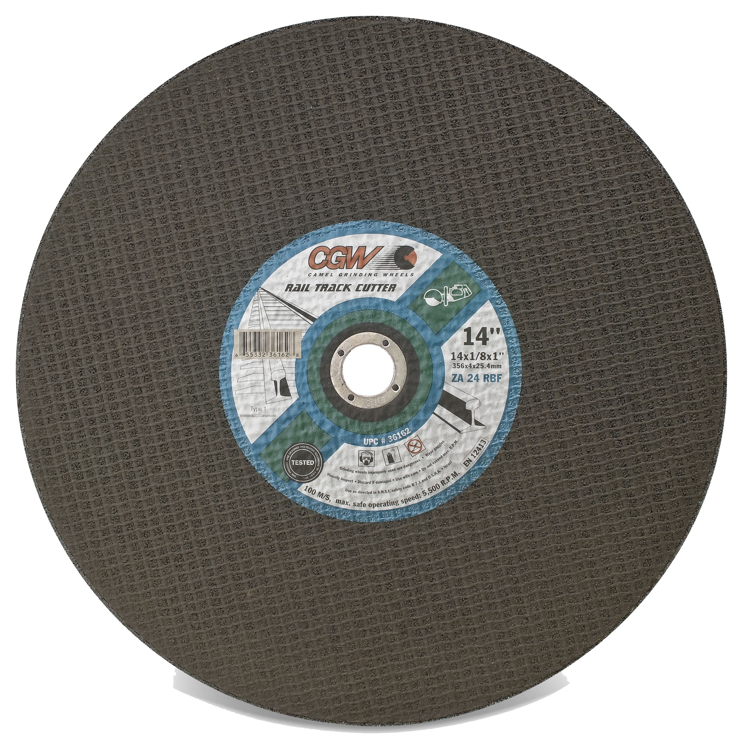 Picture of CGW "Camel" Abrasive 14X1/8X1 Za24-R-Bf Metal Wheel Cut Off